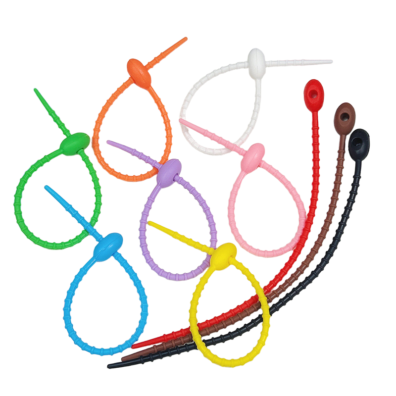 Cable Management Bag - Attaches de sac en Silicone, Clip