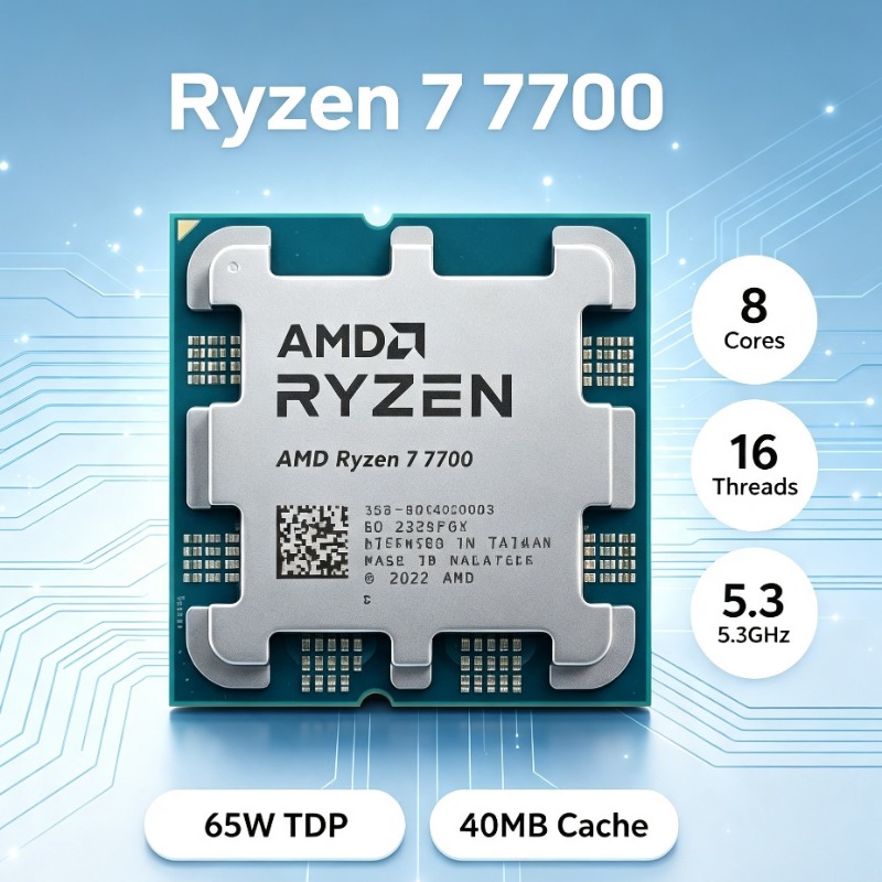 Amd Cpu Ryzen 7 - Processeur de bureau gaming AM5 AMD