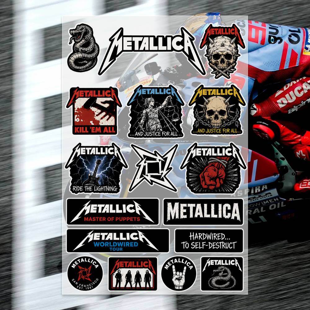 Laptop Accessories Wallpaper - Autocollants M-Metallica pour moto, autocollants pour