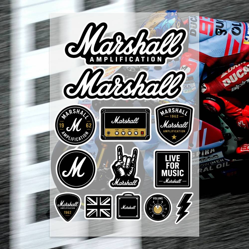 Laptop Accessories Wallpaper - Autocollants M-arshall, autocollant moto, autocollant pour