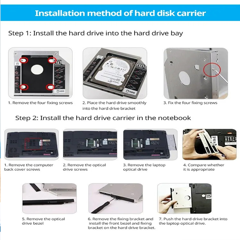Adaptateur de caddie HDD SSD,  - Laptop Accessories Organizer avis et prix