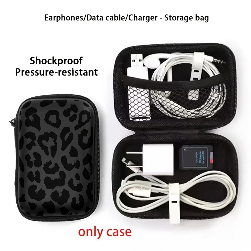 Sac de rangement à motif léopa - Cable Management Bag avis et prix