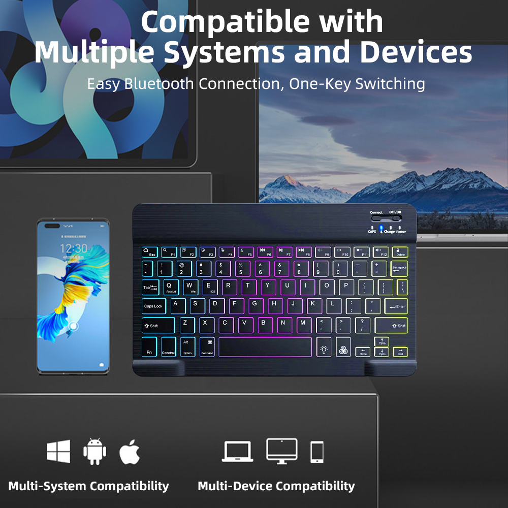 Clavier Bluetooth rétroéclairé - Laptop Accessories Combo avis et prix
